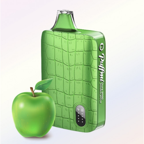 Электронная сигарета PuffMi Dura V2 STRONG 9000 - Двойное яблоко