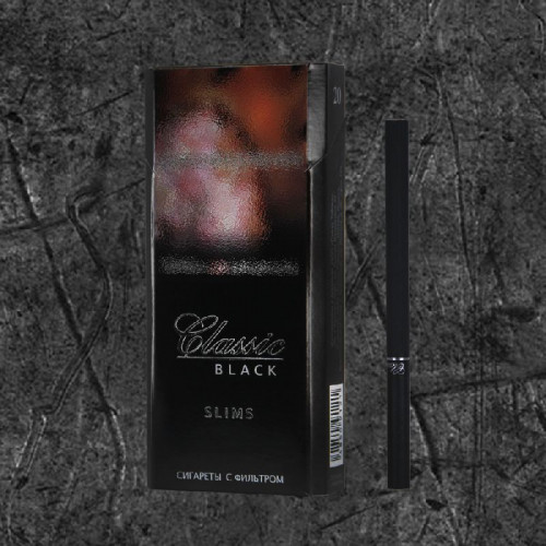 Сигареты Классик Блек Слим (Classic Black Slims 6.2/100)